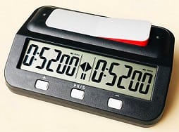 Reloj de ajedrez Digital básico y temporizador de ajedrez con bonificación y retraso